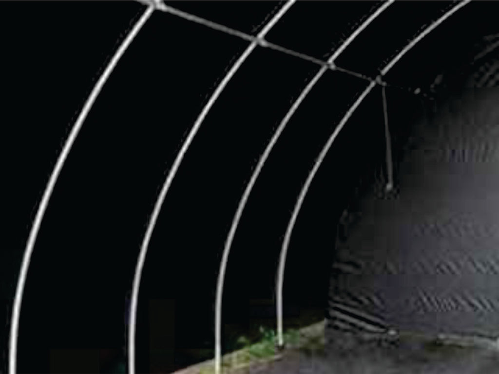 SunView™ BLACK/WHITE Tiger Greenhouse Plastic Film 6 Mil UV 3-4 Year 100% Light Blockage (E1909)