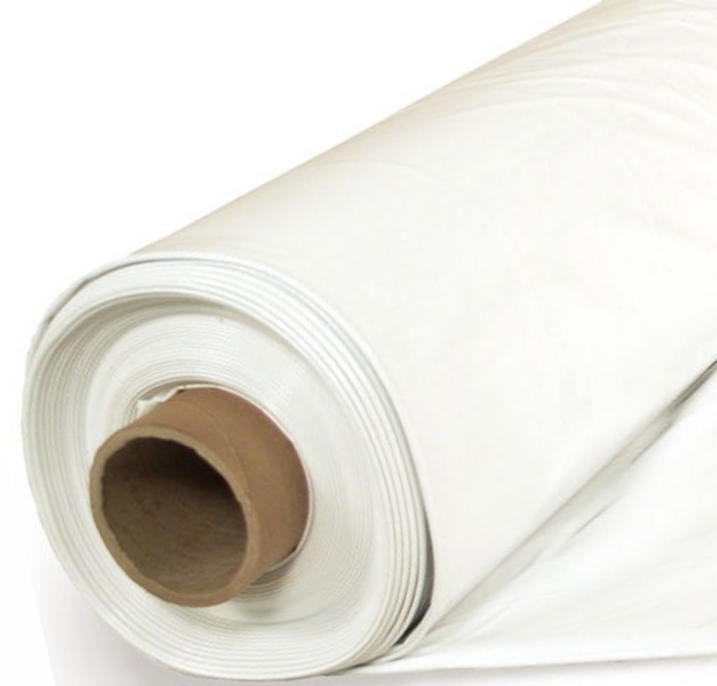 20 x 100 ft. x 4 mil Roll of Heavy Duty White Plastic Sheet